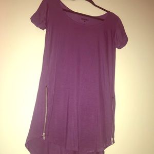 Royal Purple Tunic w Zippers
